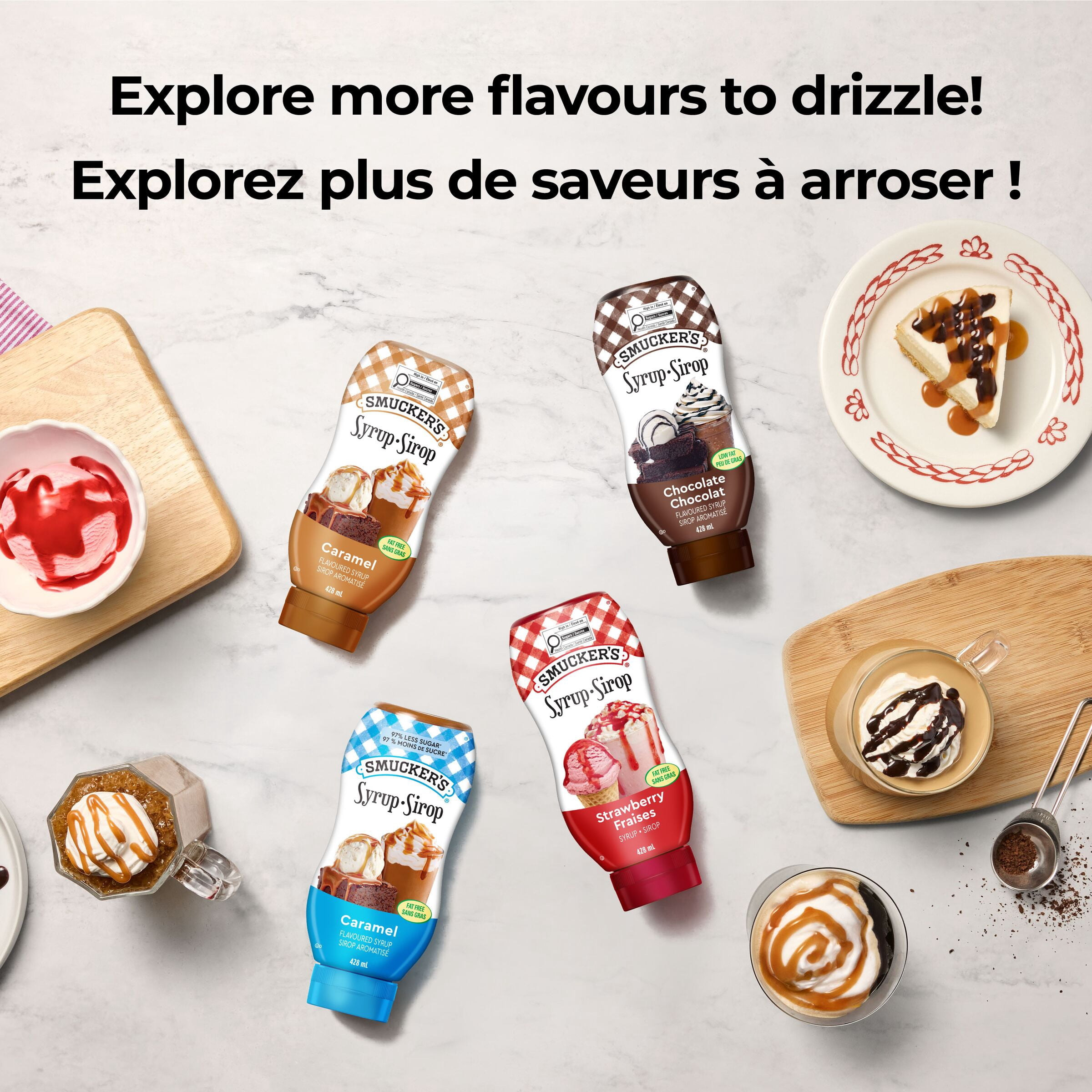 Smucker's Sundae Syrup, Caramel Flavoured Syrup, 428mL