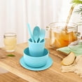 thumbnail image 5 of Amzcrzy Home and Kitchen 6Pc Bowl Cup Spoon Fork Chopsticks Tableware Portable Home Going Out Tableware Set Baking Baking Home Essentials Bowls, 5 of 5