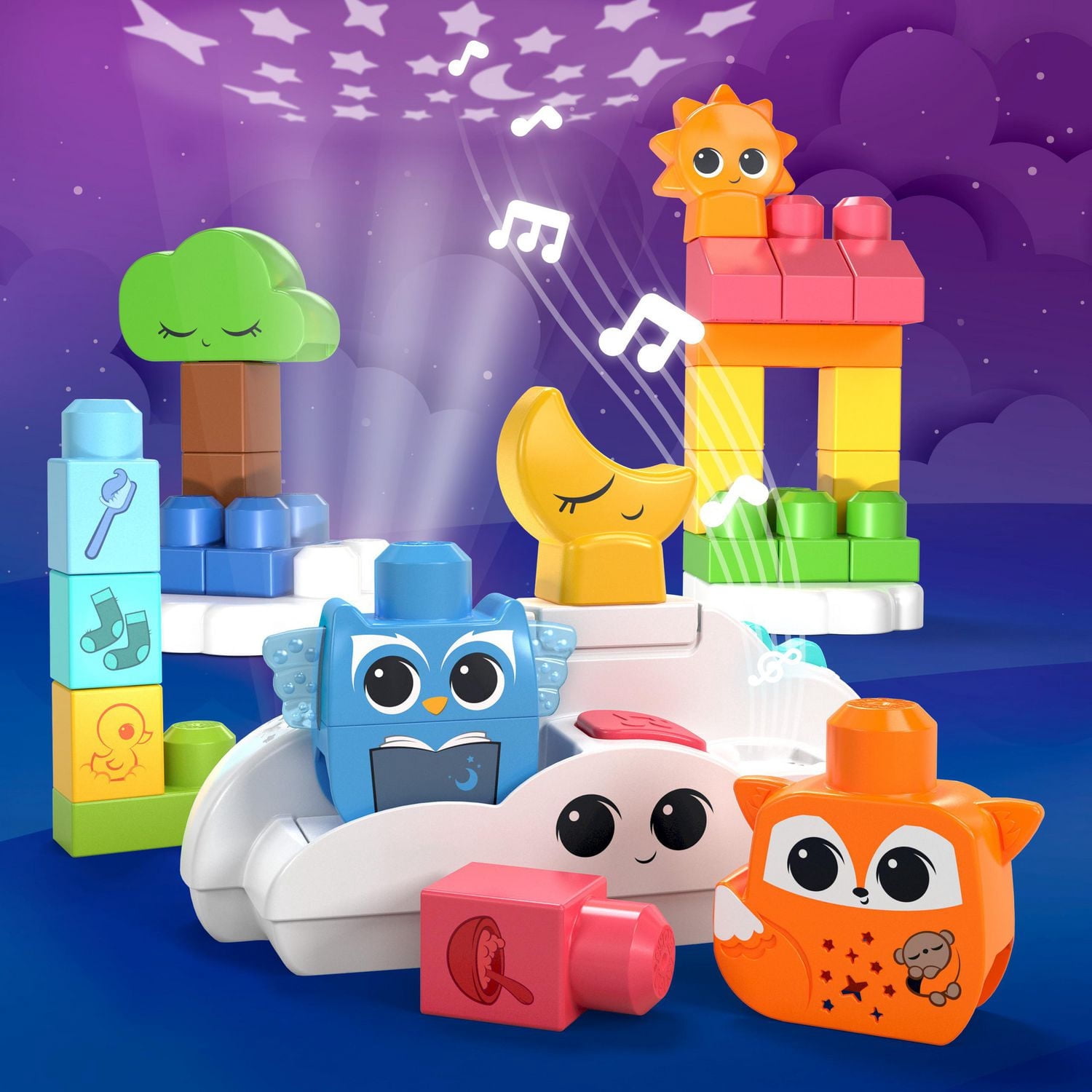 MEGA BLOKS Fisher-Price Veilleuse Doux Sommeil, 30 pièces