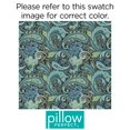 thumbnail image 2 of Pillow Perfect Outdoor Pretty Paisley Bench Cushion, Navy, 2 of 4