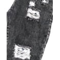 thumbnail image 5 of KIDSCOOL SPACE Toddler Little Kid Ripped Holes Elastic Waist Plaid Lining Jeans, 5 of 5