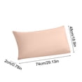 thumbnail image 3 of Lisbinx Breathable Cooling Body Pillowcase for Hot Sleepers - 19x29 Inch Temperature Regulating, Velvet Soft Polyester Cotton, Night Sweat Relief, All-Season Use, 3 of 6