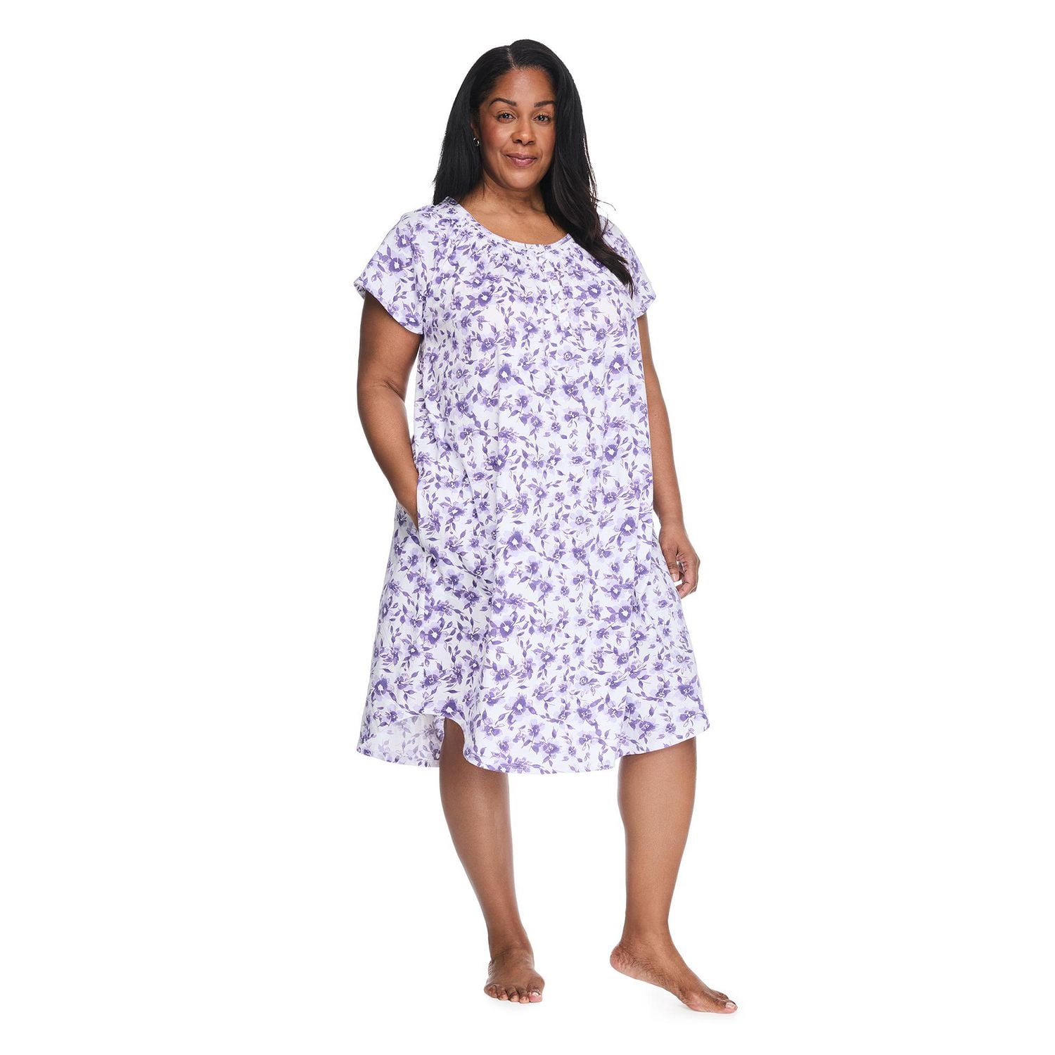 Chemise de nuit imprimée Iyla Plus pour femmes