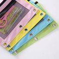 thumbnail image 4 of LOVEVER sovlvnd Trousse à Crayons 3 Anneaux en Tissu Oxford Bleu Ciel, 4 of 8