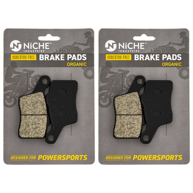 Niche Rear Brake Pad Set for Ski-Doo GSX 600 Organic Snowmobile 2 Pack 519-KPA2657D