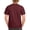 Maroon, variant on Gildan Mens Heavy Cotton T-Shirt, L, Safety Orange