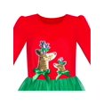 thumbnail image 4 of Robe Fille Noël Renne Manches Longues Robe de Fête 12 Ans, 4 of 7
