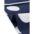 thumbnail image 5 of INSPIRE CHIC Womens Short Sleeve Notch Collar Piped Button Down Sleepwear Polka Dots Pajama Sets Large Dark Blue, 5 of 5
