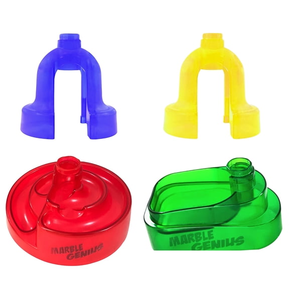 Marble Genius Stable Bases Marble Run Accessory Add-On Set (4 pcs.)