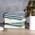 thumbnail image 2 of Mainstays 4-Pack Hand Towels, Teal Stripe, 2 of 7