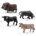 thumbnail image 2 of 4 Pcs Simulation Farm Cow Cattle Ox Bull Figurine PVC Farm Animal Model Action Figure Home Decoration Kids Educational Toy, 2 of 7