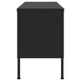 thumbnail image 2 of vidaXL Meuble TV Noir 105x35x50 cm Acier, 2 of 5