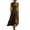 Brown, variant on CHUMUD Summer Linen Blend Dresses for Women Round Neck Sleeveless Maxi Dress, Casual Loose Fit Dress with Pockets, Flowy Swing Dress