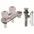 thumbnail image 2 of Home Plus 45273 Traditional Chrome Two Handle Lavatory Pop-Up Faucet 4, 2 of 3