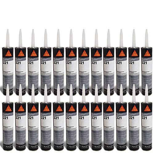 UrMarketOutlet 24X Sika Sikaflex 221 Industrial/Repair Sealant Sealer 300ML/Polyurethane/Gray