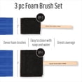 thumbnail image 3 of FolkArt 3 Piece Foam Brush Set - 2" & 3", 3 of 8