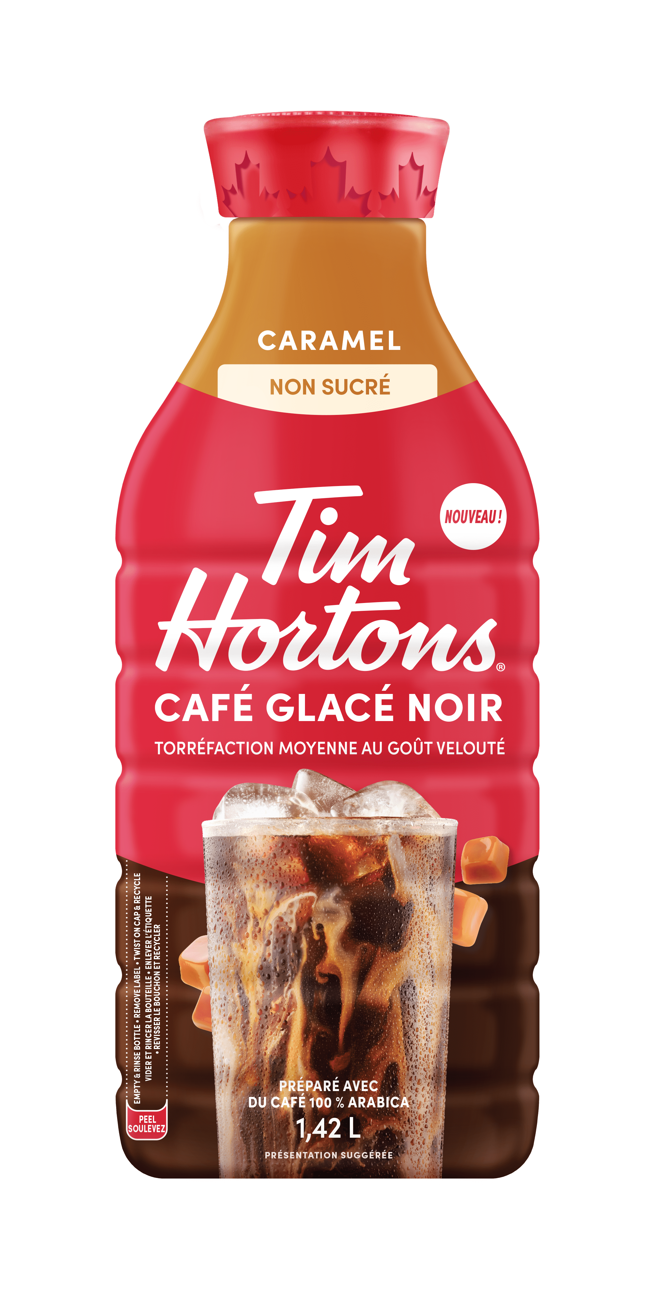 Tim Hortons Prêt-à-Boire Café Glacé Noir Caramel 1.42L