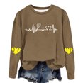 thumbnail image 4 of Timegard Chandail à Col Rond pour Femmes, Épaules Tombantes, Chandail à Enfiler Imprimé, Automne Hiver, Décontracté, Ample, Confortable, Hauts, 4 of 4