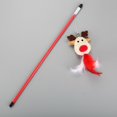 thumbnail image 3 of Christmas Pet Teaser Toy Creative Reindeer Design Cat Teaser Toy Cat Teaser Wand, 3 of 6