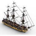 thumbnail image 2 of British 44-gun frigate DIY Model Building Blocks Set HMS Romulus MOC Bricks Toys, 2 of 7
