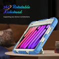 thumbnail image 3 of navor Rugged Cover Compatible with iPad Mini 6 (2021), Rotatable Kickstand Shoulder & Hand Strap Shockproof Heavy Duty Protective Case, 3 of 9