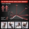 thumbnail image 3 of Pooboo Banc de Musculation Pliable, Banc Incliné Réglable, Banc d'Entraînement de Force pour Tout le Corps, 3 of 9