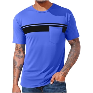 breaise Men Big and Tall Tshirt Casual Short Sleeve Workout Shirt Summer Solid Golf Tennis Tee Shirt Loose Work Tops
