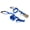 bleu, variante sur Slackline de 36 Pi avec Crochet et Cliquet, Largeur de 2 Po, Entraînement, Marche, Cour Arrière - Divers, 36 Pi