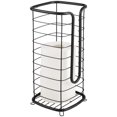 thumbnail image 1 of Decorative Metal Free Standing Toilet Paper Holder Stand with Storage for 3 Rolls of Toilet Tissue - for Bathroom/Powder Room - Holds Mega Rolls - Satin, 1 of 7