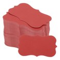 thumbnail image 1 of Unique Bargains 2' x 3.5' Blank Paper Business Cards Small Index Flash Cards Words Message Note Card Lace, Red 200 Pack, 1 of 5
