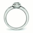 thumbnail image 3 of Acier Inoxydable Poli CZ Zircone Cubique Simulé Bague Diamant Taille 8 Bijoux Cadeaux pour les Femmes, 3 of 4