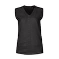 thumbnail image 3 of LSLJS Débardeurs pour Femmes Mode Femmes Décontracté Uni Sans Manches Col en V T-Shirt en Dentelle Blouse Hauts Débardeur, 3 of 4