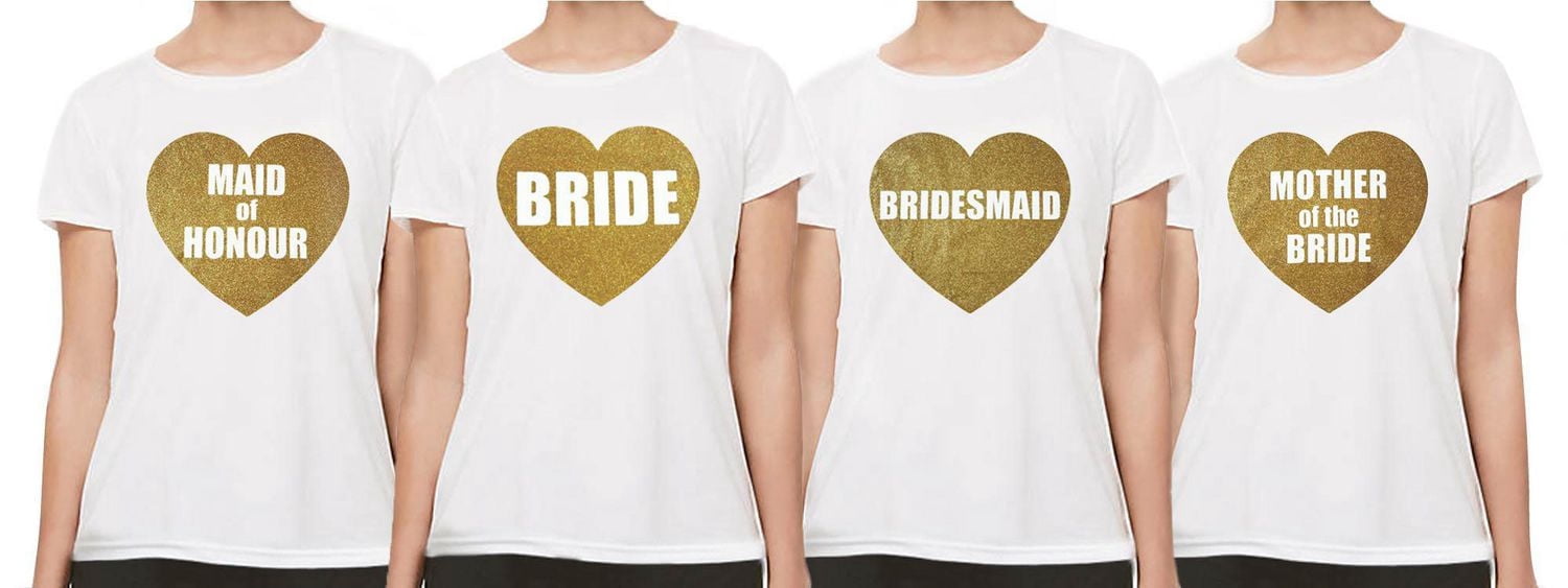 T-shirts de fête de mariage. Idéal pour les parties de célibataire.