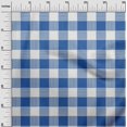 thumbnail image 2 of oneOone Polyester Lycra Blue Fabric Gingham Check Craft Projects Decor Fabric Printed By The Yard 56 Inches Wide, 2 of 4