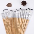 thumbnail image 4 of 24PCS Paint Brushes Set Kit Artist Professional Paintbrush Round Brushes with Nylon Hair for Acrylic, 4 of 8