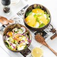 thumbnail image 4 of 2Pcs Coconut Shell Bowl Soup Salad Noodles Rice Fruit Dish Container Handicraft, 4 of 7