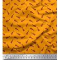 thumbnail image 1 of Soimoi Satin Silk Fabric Guitar Musical Instrument Print Fabric by The Yard 42 Inch Wide, 1 of 3