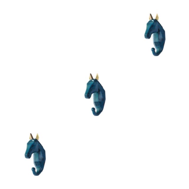 Wweixi Coat Hooks Easy To Install And Wide Application For Added In Daily Life Retro blue (horse) 3Set