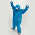 thumbnail image 1 of Sesame Street Cookie Monster Pyjama Costume Elmo Bleu&Rouge, 1 of 1