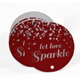 thumbnail image 2 of Inkdotpot Pack Of 100 Real Silver Foil Paper Tags Let Love Sparkle Wedding Favor Hang Tags, 2 of 6