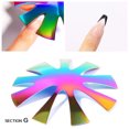 thumbnail image 1 of TopLLC Three-color Crystal French Nail Template Stainless Steel Color Template Modeling steel plate, 1 of 1