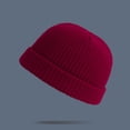 thumbnail image 2 of Unisex Fashion Warm Winter Casual Knitted Hat Solid Color All-match Hat, 2 of 9
