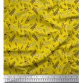 thumbnail image 1 of Soimoi Cotton Duck Fabric Notes,Piano & Guitar Musical Instrument Print Fabric by The Yard 56 Inch Wide, 1 of 3