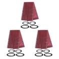 thumbnail image 3 of maskred recliner Replacement Fabric Waterproof Replacement Fabric Lawn Back Yard for Red Flower + Rope 160x43cm 3Set, 3 of 6