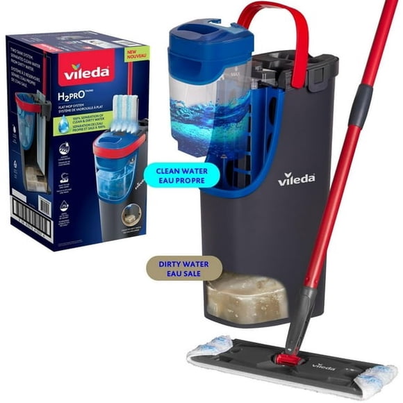 Refurbished Vileda 175772 Multi-Surface H2prO Flat Mop System