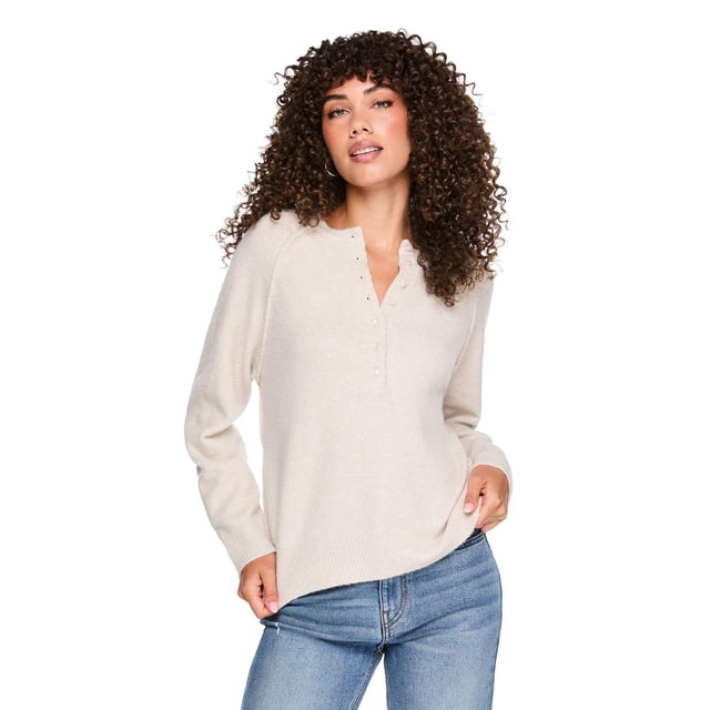 George Women's Long-Sleeve Henley Sweater