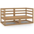 thumbnail image 1 of vidaXL Canapés d'Angle de Jardin 2 Pcs Brun Miel Bois Massif Pin, 1 of 1