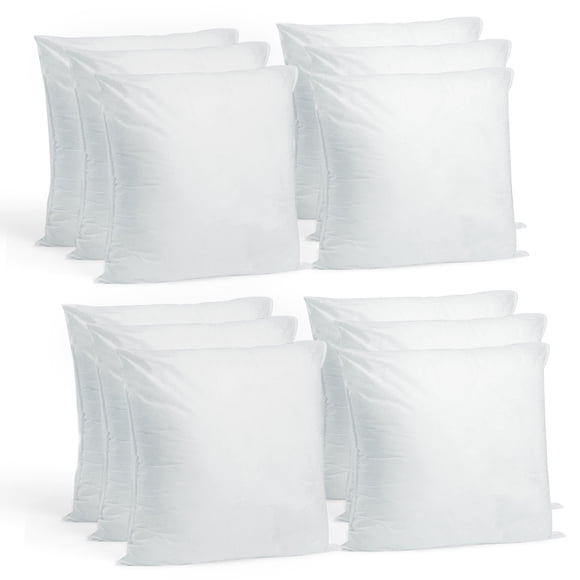 Hometex Canada Pillow Insert 14" x 14" Polyester Filled Standard Cover (12 Pack)