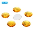 thumbnail image 3 of Unique Bargains 40mm Flat Back Round Acrylic Rhinestones, 50 Pack Plastic Circle Gems for Jewelry Making Costume, Yellow, 3 of 6