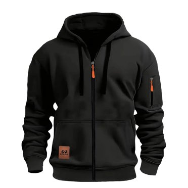 fheaev Chandails à Capuche pour Hommes Automne Chandails à Capuche Chandail à Capuche pour Hommes avec Fermeture Éclair Haut à la Mode et Personnalisé Décontracté avec Poche sur le Bras Chandail à Capuche pour Hommes